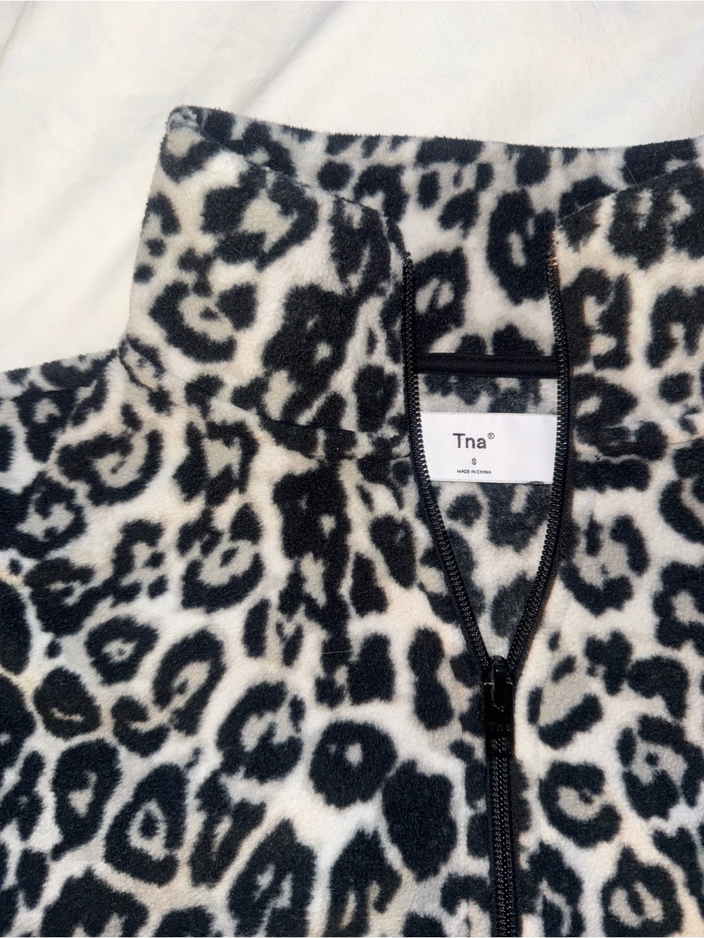 TNA Half Zip Cropped Fleece Jacket